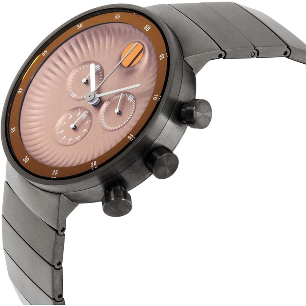 NWT Movado Edge Copper Stainless Steel Watch